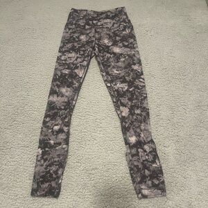 Lululemon Size 4 Floral Illusion Ice Grey Multi Align Pant II 25”